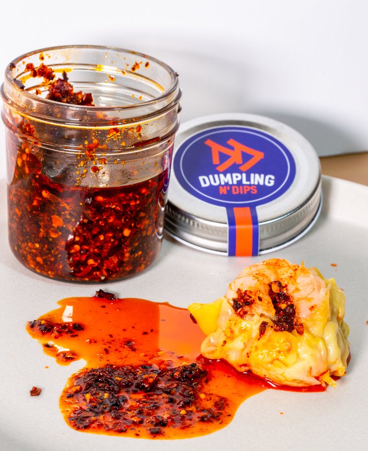 Dumpling N' Dips Chili Oil $5.95
